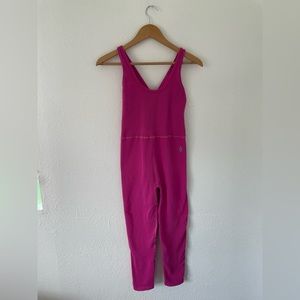 Free People Movement Good Karma Onsie, Electric Sunset, Pink, Size M/L